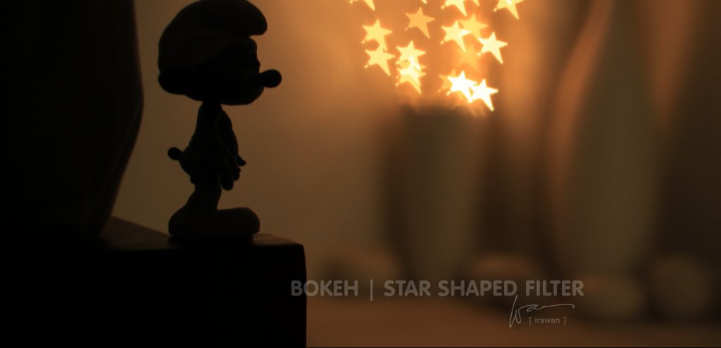 Bokeh with star shaped filter